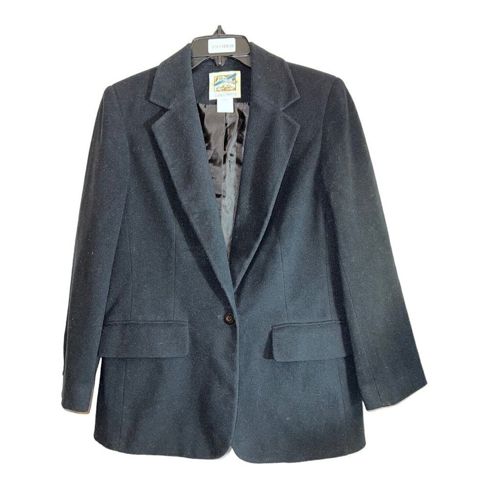TRAVELSMITH Women's Black Blazer Jacket with 2 interior Zipper Pockets